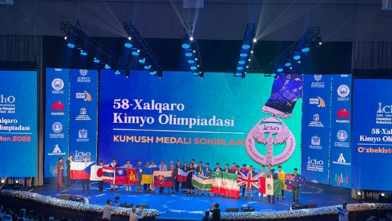 🥈58-Xalqaro kimyo olimpiadasining kumush medal sohiblari: