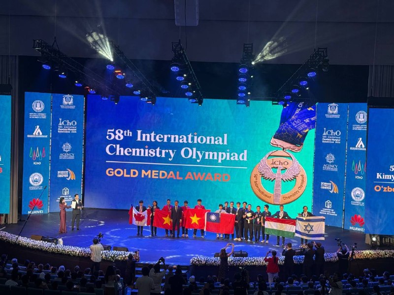 🥇 58-Xalqaro kimyo olimpiadasining oltin medal sohiblari:
