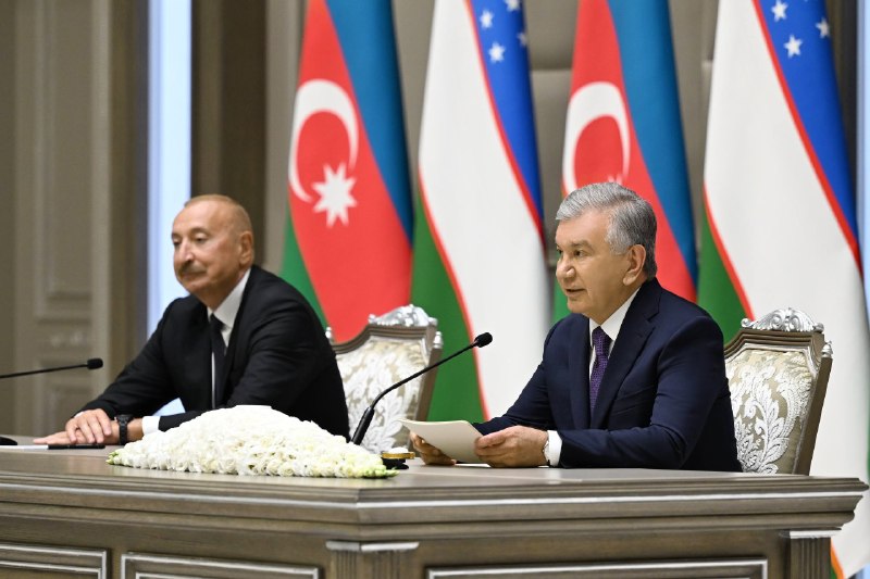Prezident Shavkat Mirziyoyevning Ozarbayjon Prezidenti Ilhom Aliyev bilan muzokaralar yakunlari bo‘yicha OAV vakillari uchun bayonotidan asosiy fikrlar: